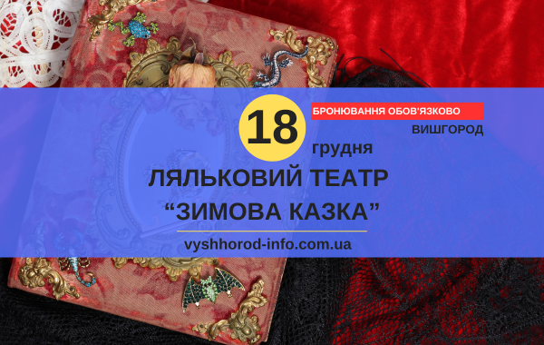 18 грудня 2024 року Ляльковий театр "Зимова казка" з "ЮНІ ШКОЛА"  у Вишгороді