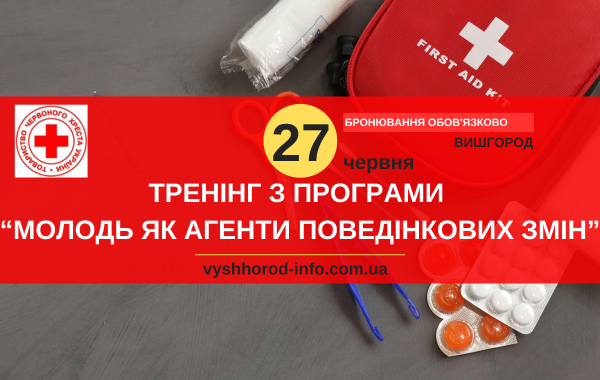 27 червня 2025 року Тренінг від Червоного Хреста "Молодь як агенти поведінкових змін" у Вишгороді